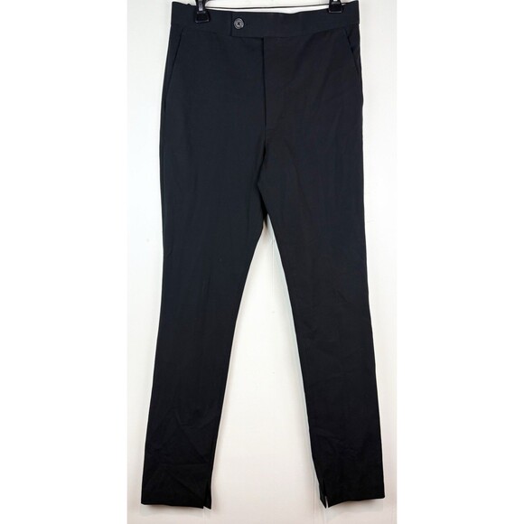 Helmut Lang Straight Leg Black Pants Trousers Career Workwear Office Size 8 - Picture 1 of 7